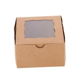 Bakery Cake Take Away Box , Food Packaging Boxes With Clear Viewing Window supplier