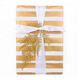 Moisture Proof Recyclable Wrapping Paper Smooth Metallic Foil Shine For Clothing / Shoes supplier