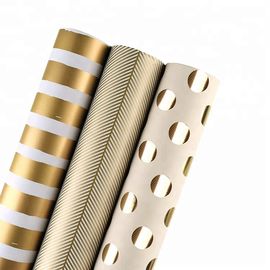 Moisture Proof Recyclable Wrapping Paper Smooth Metallic Foil Shine For Clothing / Shoes supplier