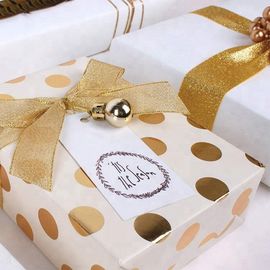 Moisture Proof Recyclable Wrapping Paper Smooth Metallic Foil Shine For Clothing / Shoes supplier