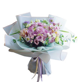 Waterproof Flower Wrapping Paper 100% Wood Pulp Material Custom Logo Printed supplier