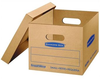 Classic Moving Boxes Tape Free Assembly Easy Carry Handles Paper Box supplier