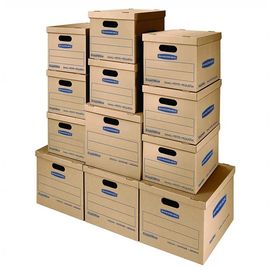Classic Moving Boxes Tape Free Assembly Easy Carry Handles Paper Box supplier
