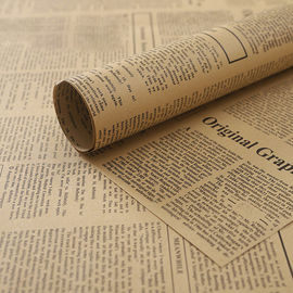 Degradable Wrapping Paper Size 50 * 70cm Unbleached Kraft Paper Material supplier