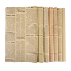 Degradable Wrapping Paper Size 50 * 70cm Unbleached Kraft Paper Material supplier