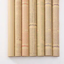 Degradable Wrapping Paper Size 50 * 70cm Unbleached Kraft Paper Material supplier