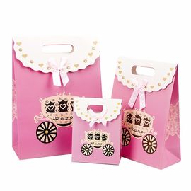 Cute Colorful Cardboard Bag 230g White Cardboard Material Customized Size supplier