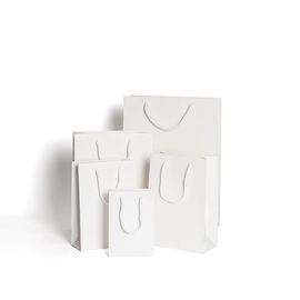 Offset Printing Cardboard Bag White Color Wrinkle Resistance Stick Firmly Durable supplier