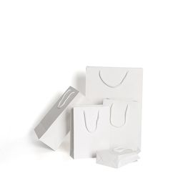Offset Printing Cardboard Bag White Color Wrinkle Resistance Stick Firmly Durable supplier