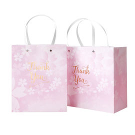 Beautiful Custom Printed Gift Bags Smooth Customized Logo With Flat Handle supplier