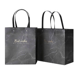 Beautiful Custom Printed Gift Bags Smooth Customized Logo With Flat Handle supplier