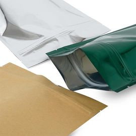Plastic Reusable Food Bags , Glossy Stand Up Pouches Various Color Available supplier