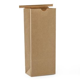 Eco Friendly Food Bags Customized Logo With Biodegradable Liner / Tin Tie Opening supplier