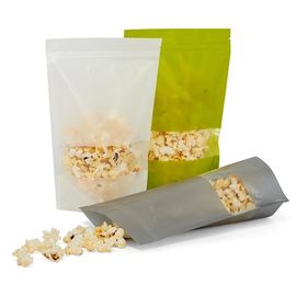 Rice Paper Sealable Food Bags , Vacuum Food Storage Bags With Window Panel supplier