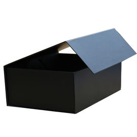 Foldable Custom Printed Boxes Eco Friendly Black Color For Promotional supplier