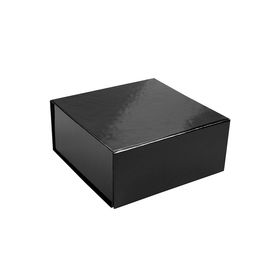 Foldable Custom Printed Boxes Eco Friendly Black Color For Promotional supplier