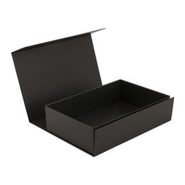 Foldable Custom Printed Boxes Eco Friendly Black Color For Promotional supplier