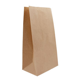Oil Resistance Custom Printed Kraft Bags , Custom Brown Paper Bags Thickness 30 - 160gsm supplier