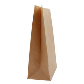 Oil Resistance Custom Printed Kraft Bags , Custom Brown Paper Bags Thickness 30 - 160gsm supplier