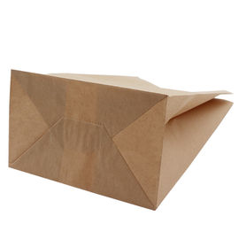 Oil Resistance Custom Printed Kraft Bags , Custom Brown Paper Bags Thickness 30 - 160gsm supplier