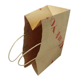 Customized Size Kraft Paper Bags For Promotions / Gifts / Advertisements supplier