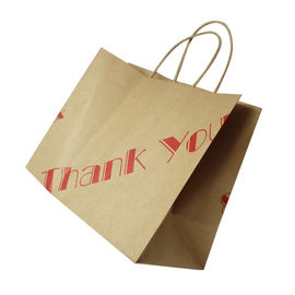 Customized Size Kraft Paper Bags For Promotions / Gifts / Advertisements supplier
