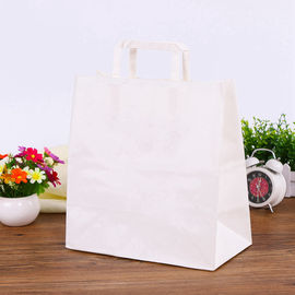 Custom Printed Kraft Paper Bags Environmentally Friendly Flat Hand Rope supplier