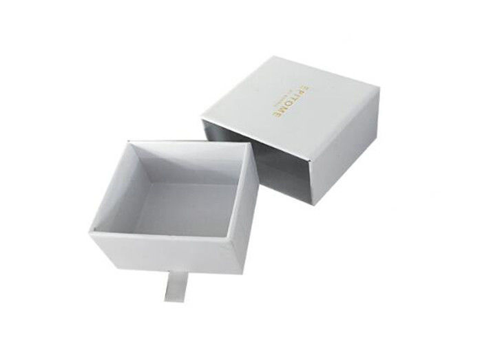 Recyclable Personalised Packaging Boxes Drawer Square Shape For Jewelry supplier