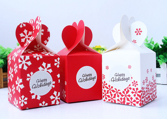 Especial Shape Printed Presentation Boxes , Apple Gift Box For Christmas Eve supplier