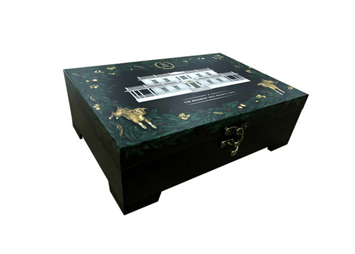 Cosmetic Luxury Gift Packaging Boxes Book Type Customized Logo With Hand Buckle supplier