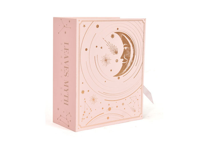 Book Shape Luxury Gift Packaging Boxes Practical Non Pollution Paperboard Material supplier