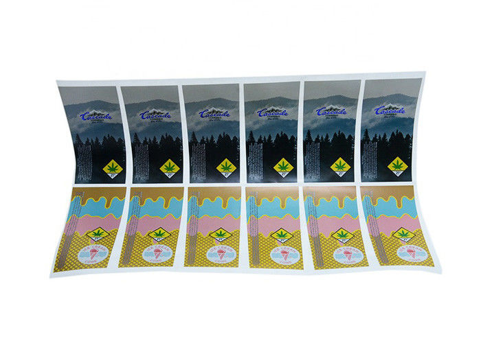 Laser Hologram Personalised Self Adhesive Labels With Special Metllic Texture supplier