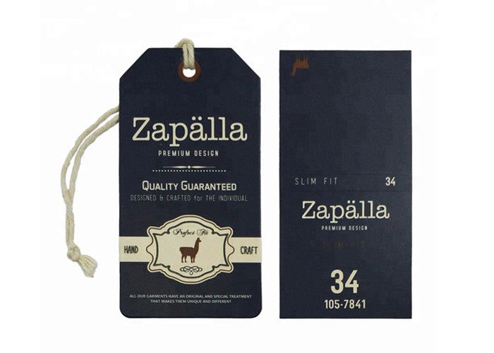 Modern Custom Printed Kraft Hang Tags With Hot Foil Stamping Surface Finishing supplier