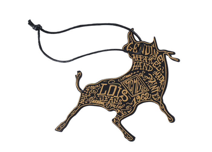 Fashionable Die Cut Hang Tags , Custom Swing Tags Washable Irregular Shape supplier