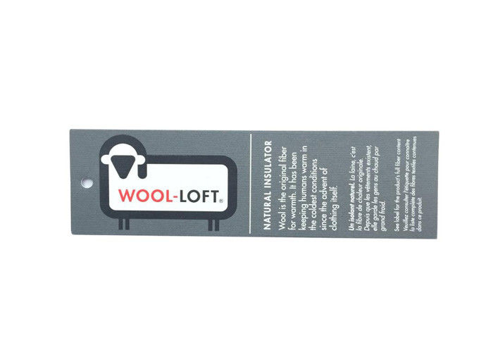 Eco - Friendly Custom Printed Hang Tags / Clothing Swing Tags Light Weight supplier