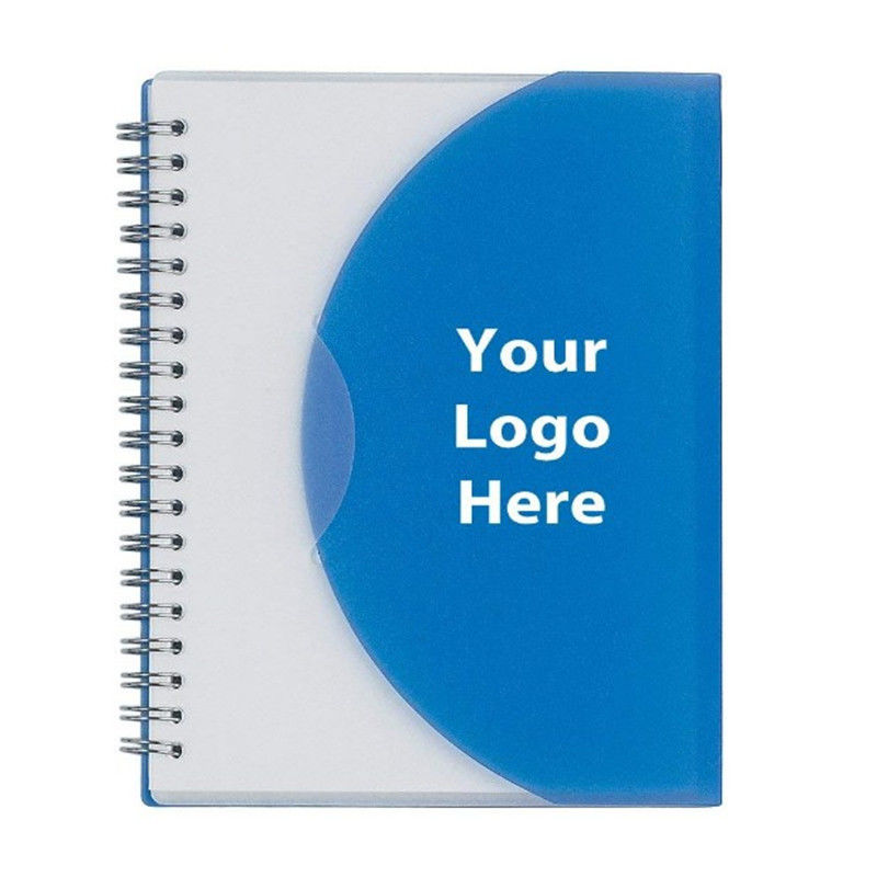 PVC / PP Cover Custom Printed Spiral Notebooks Size 5.25 * 8.25 Inches supplier