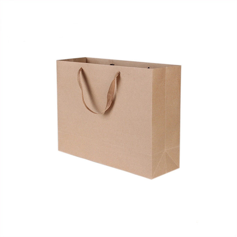 Practical Kraft Paper Shopping Bags , Brown Kraft Paper Bags For Any Celebratory Occasion supplier