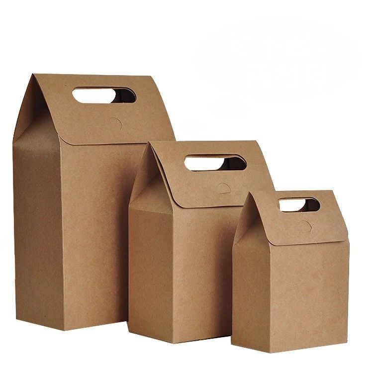 Die Cut Personalized Brown Paper Bags High Tear Resistance Windowed Handle supplier