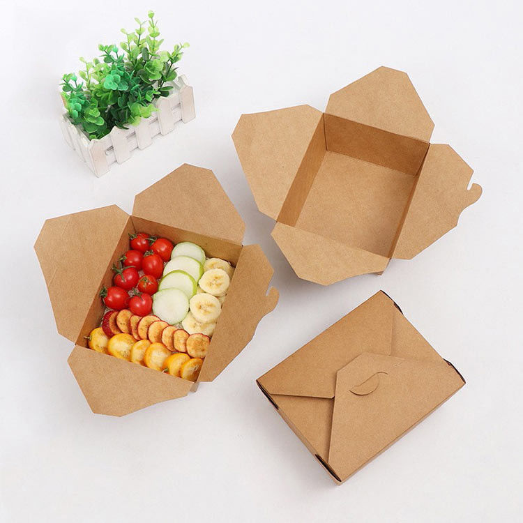 Folding Takeaway Food Boxes Environmental Protection Various Size Available supplier