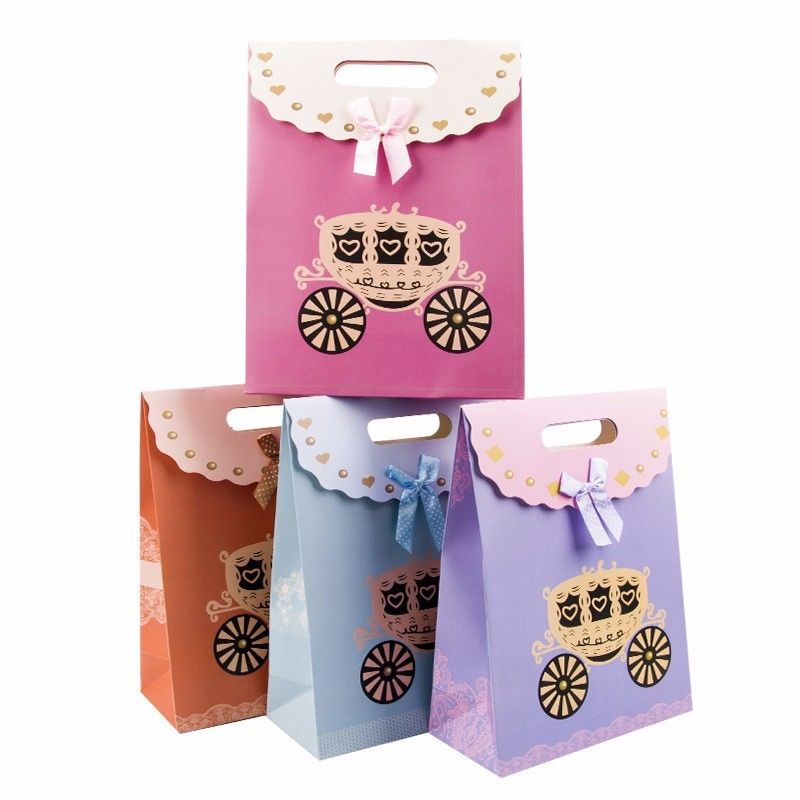 Cute Colorful Cardboard Bag 230g White Cardboard Material Customized Size supplier