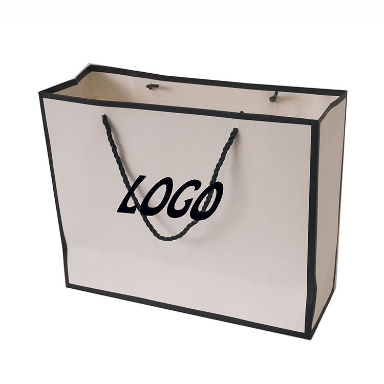 Recyclable Cardboard Bag Matt Lamination Surface Finish For Gift / Shopping supplier