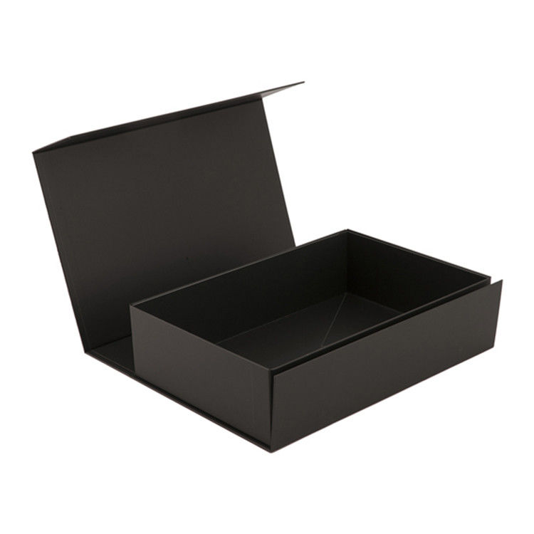 Foldable Custom Printed Boxes Eco Friendly Black Color For Promotional supplier