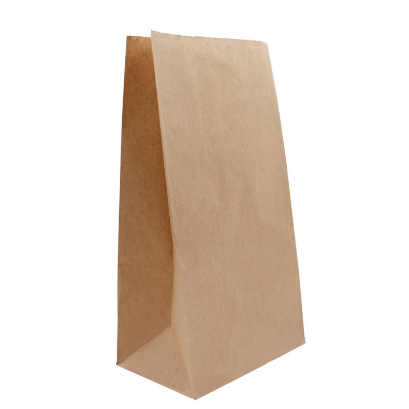 Oil Resistance Custom Printed Kraft Bags , Custom Brown Paper Bags Thickness 30 - 160gsm supplier