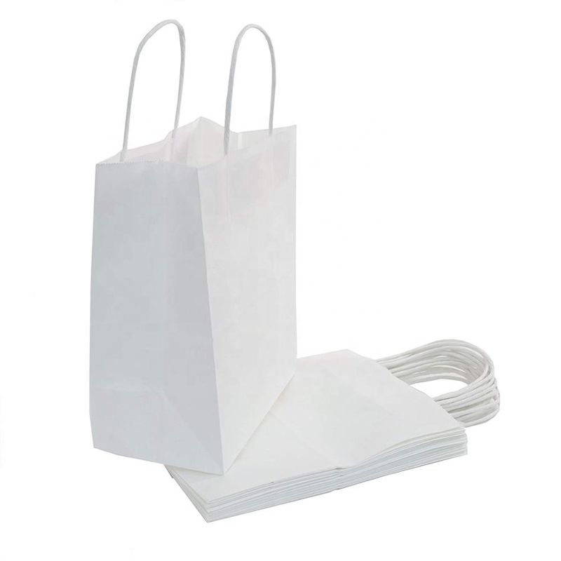 Fashionable Kraft Paper Bags Size 21 * 11 * 27cm Various Color Available supplier