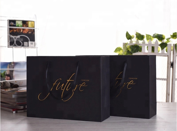 Uv printing custom size paper bags commercial paper bags for company promotion