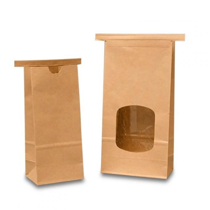Eco Friendly Food Bags Customized Logo With Biodegradable Liner / Tin